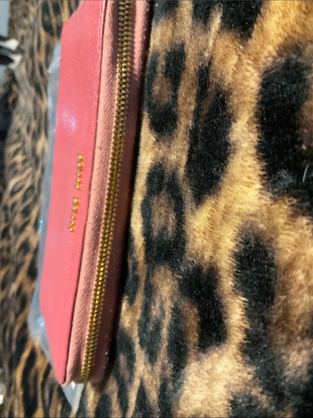GUC Miu Miu Pink Continental Full Zip wallet